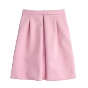 NWOT J. Crew Pleat-Front Mini Skirt in Pink